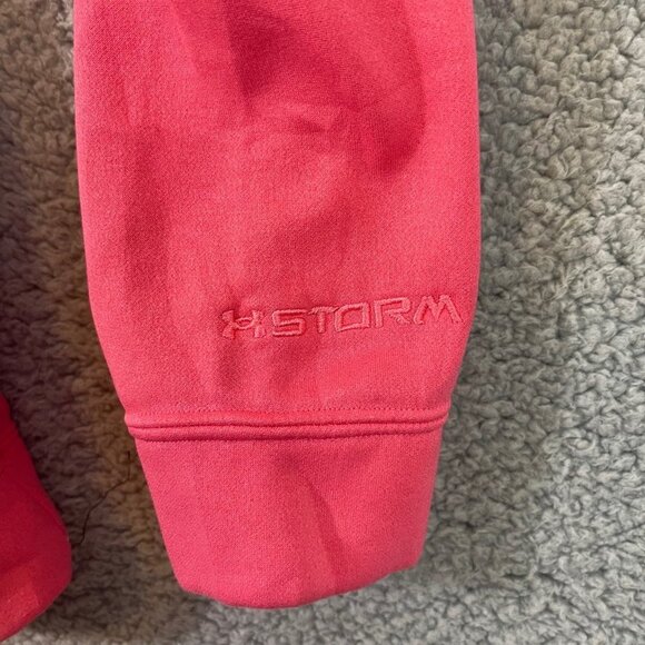 Under Armour Storm Hoodie Women’s‎ Medium Semi-Fitted Pink Camouflage Sweater - Picture 5 of 12